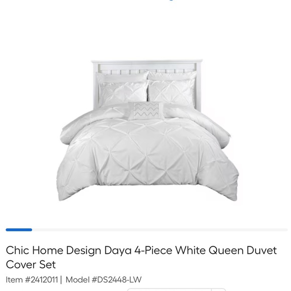 Chic Home Designs DAYA 4 piece duvet set Queen - Picture 1 of 2
